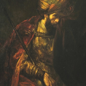 "Saul og David" af Rembrandt.