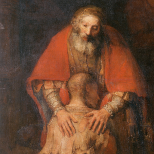 "The Return of the Prodigal Son" af Rembrandt.