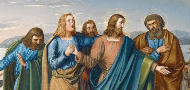 Jesus og disciple. Maleri af Carl Oesterley, 1833. Kilde: Wikimedia Commons.