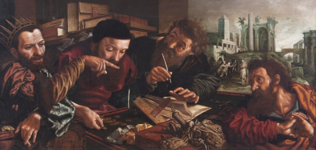 Den gældbundne tjener. Maleri af Jan Sanders van Hemessen, ca. 1556. Kilde: Wikimedia Commons.