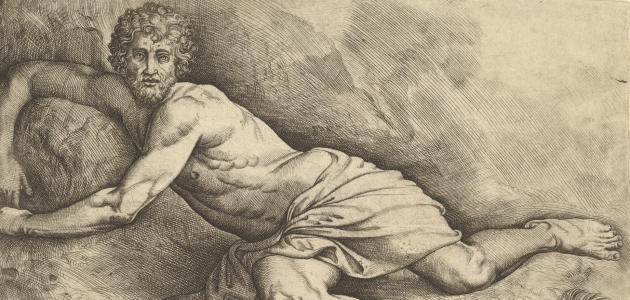 Johannes Døberen i ørkenen. Illustration af Battista Franco, ca. 1552. Kilde: The Metropolitan Museum of Art.