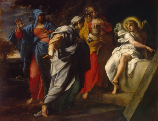 "Holy Women at Christ's Tomb" - af Annibale Carracci. Foto: Wikimedia Commons.