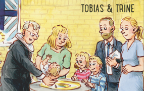 Tobias & Trine er til dåb for fætter Frederik