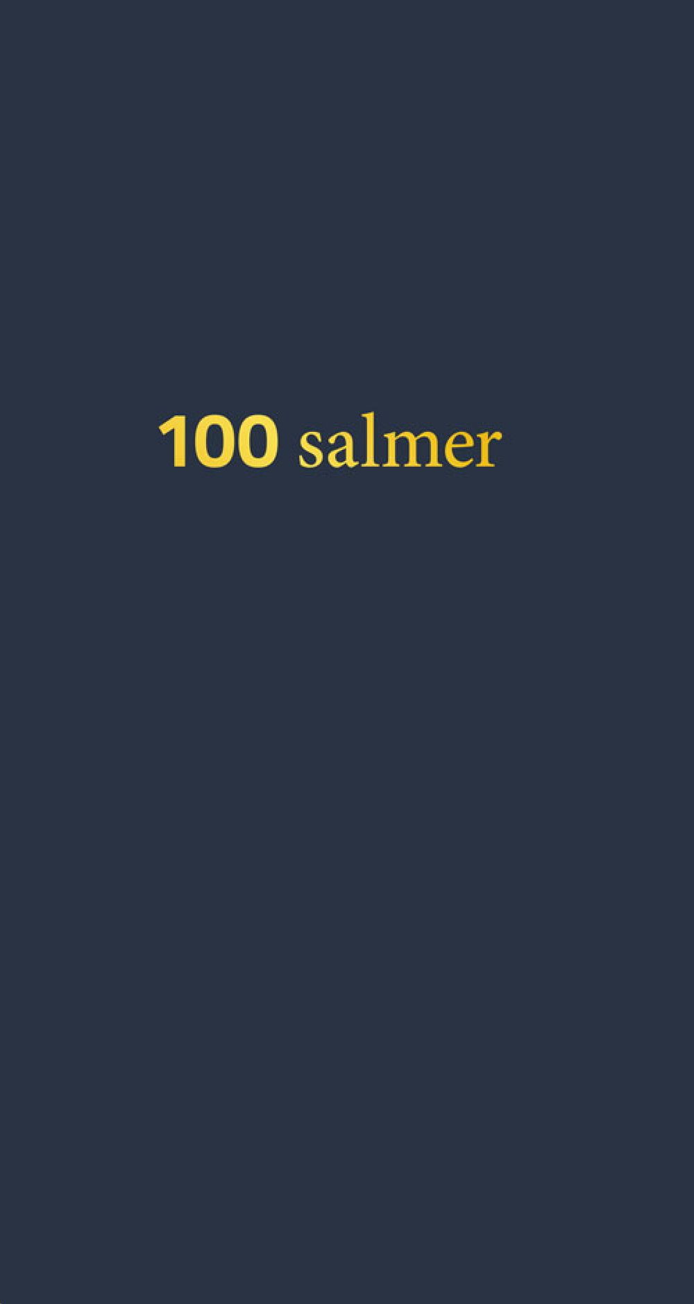 100 salmer STOR