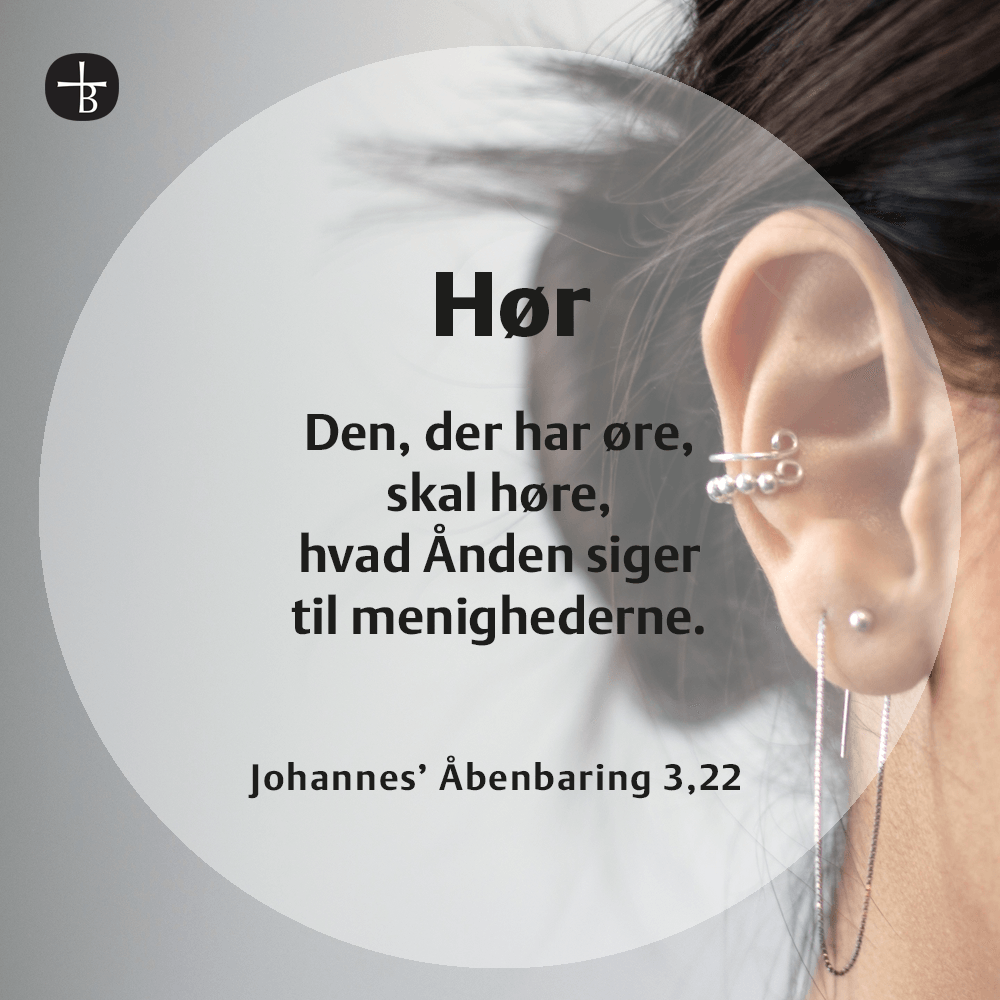 Bibelcitat: Johannes' Åbenbaring 3,22