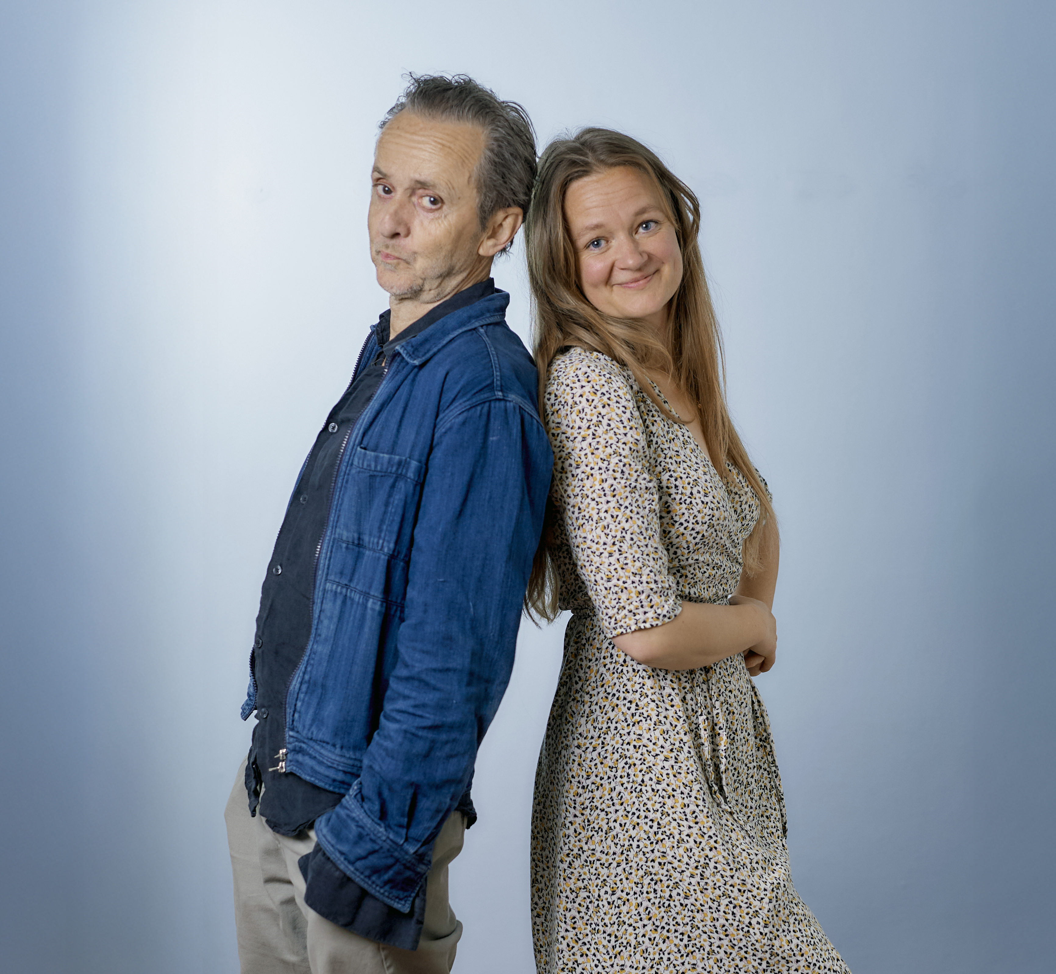 Kim Fupz Aakeson og Signe Kjær. Foto: Carsten Lundager.