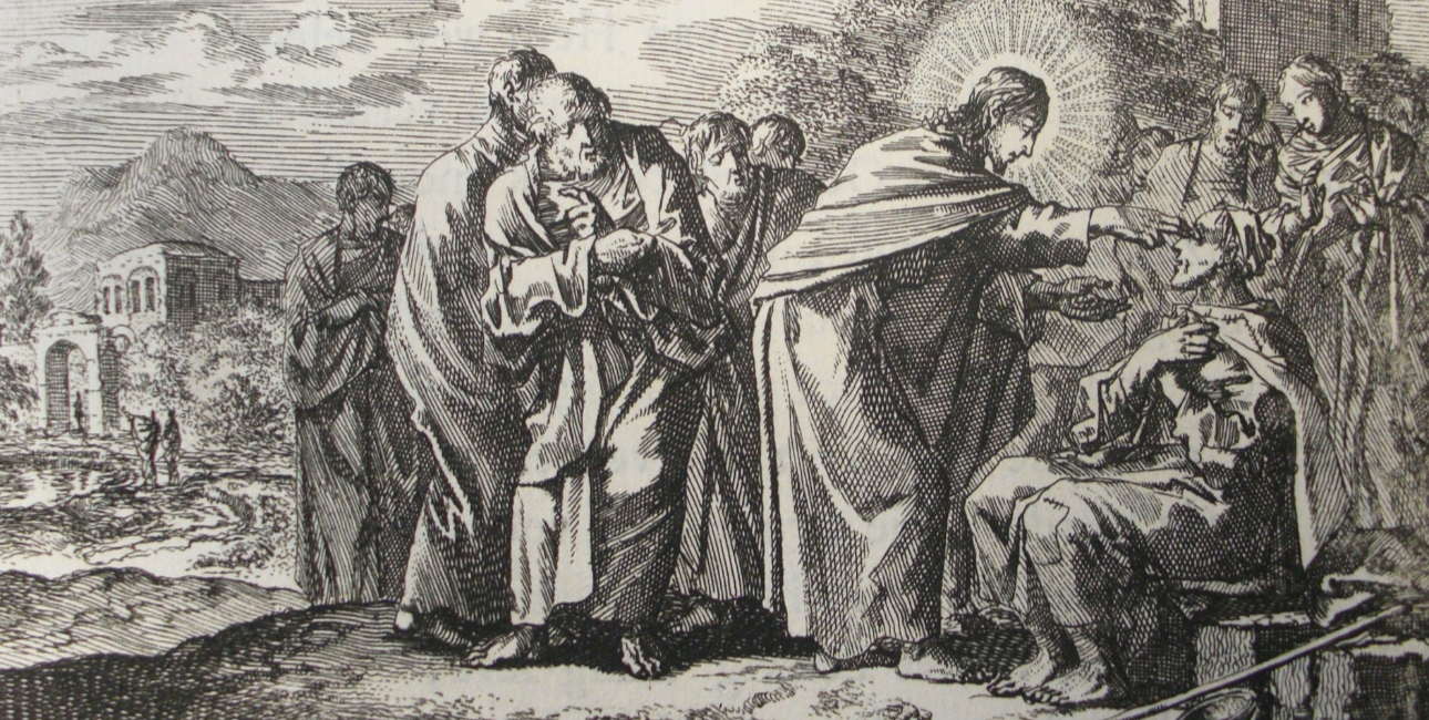 Jesus helbreder en blind mand