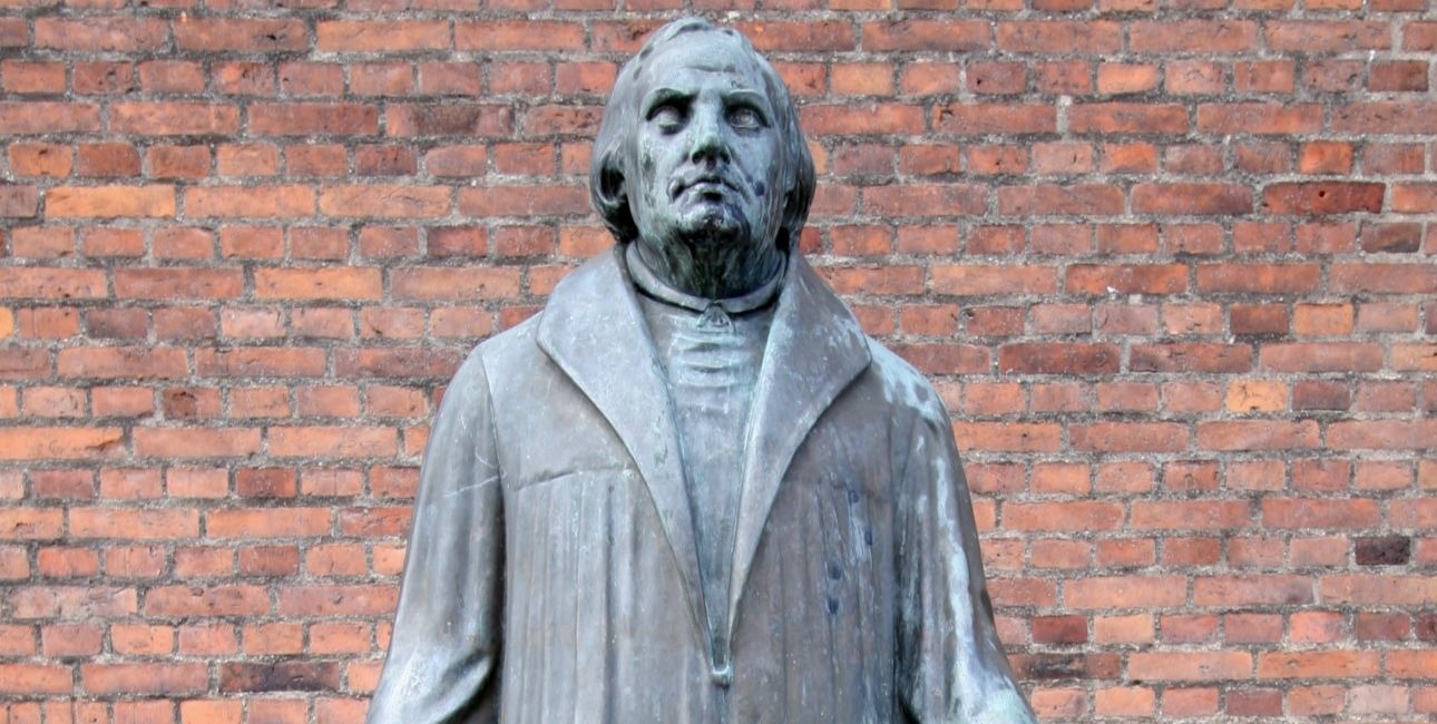 Martin Luther-statue fra Lutherkirken på Østerbro
