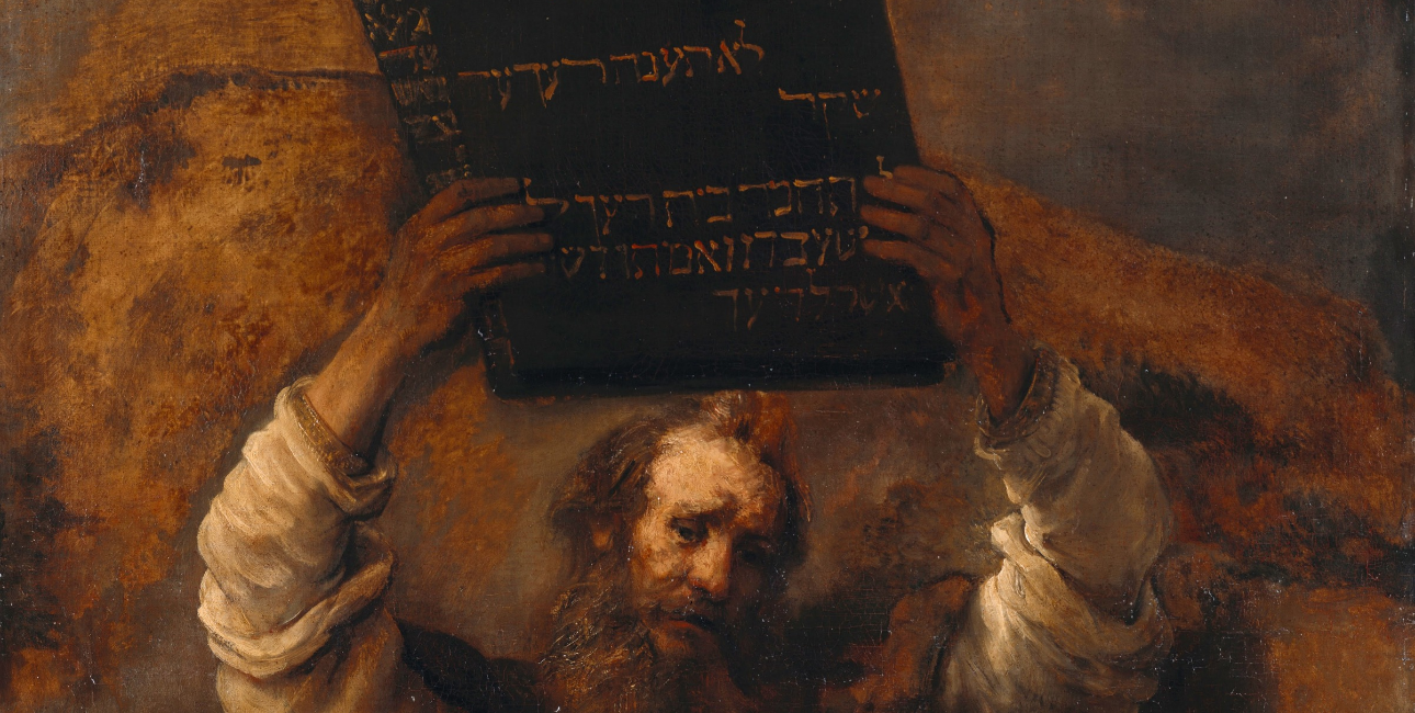 Moses with the Ten Commandments - Rembrandt