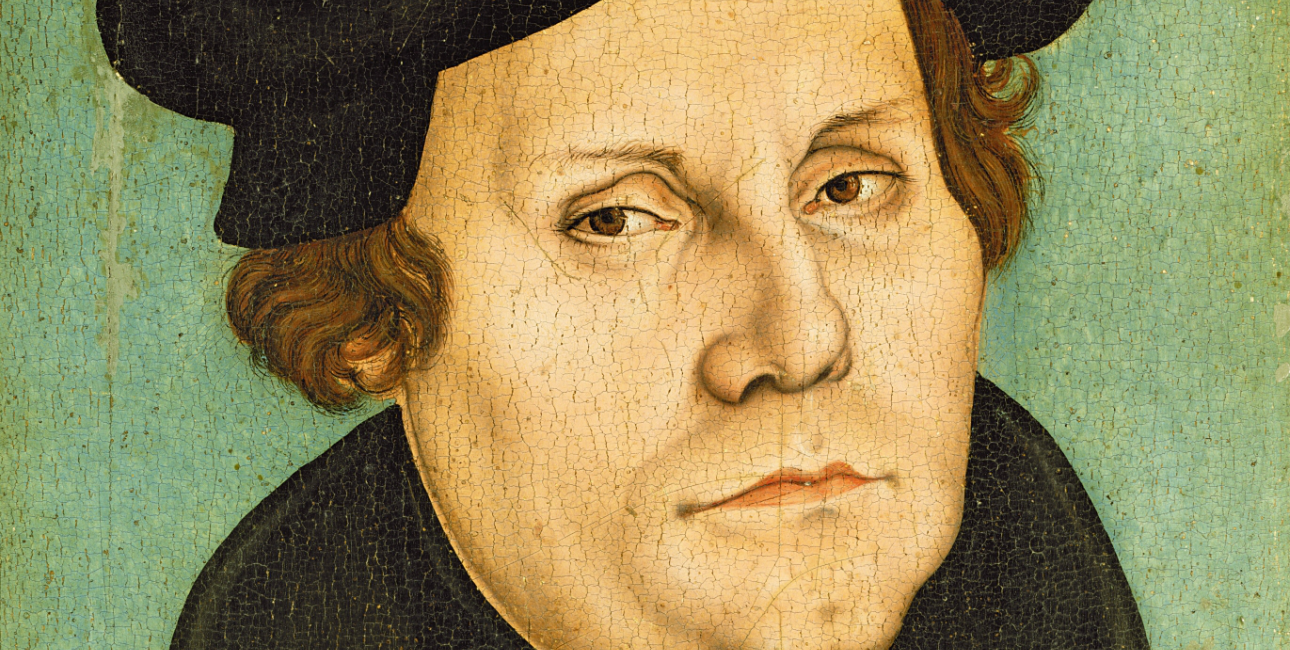 Portræt af Martin Luther fra 1528 af Lucas Cranach den Ældre