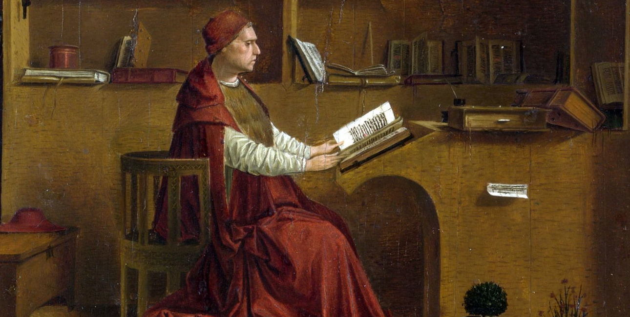 Saint Jerome in his study - af Antonello da Messina