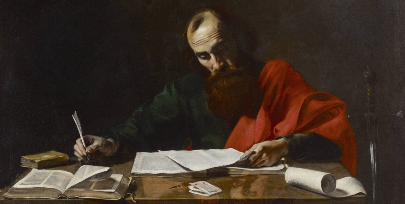 Sankt Paul skriver sine epistle