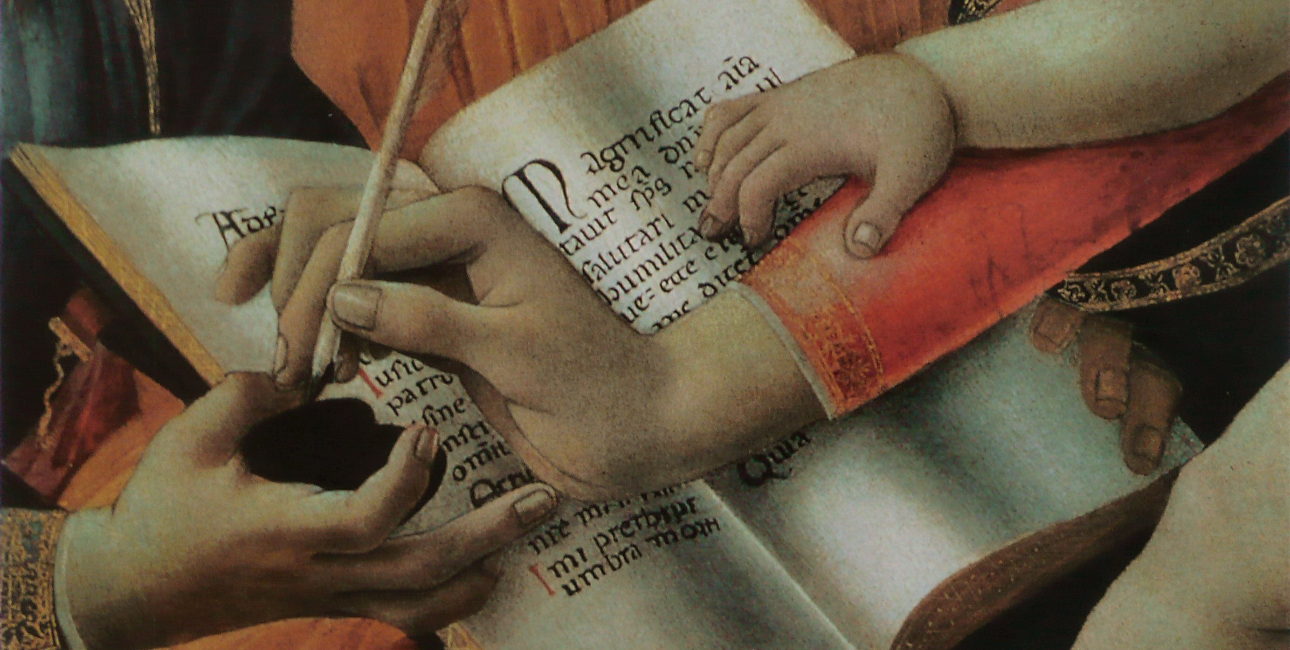 Sektion af "Madonna del Magnificat" - Sandro Botticelli