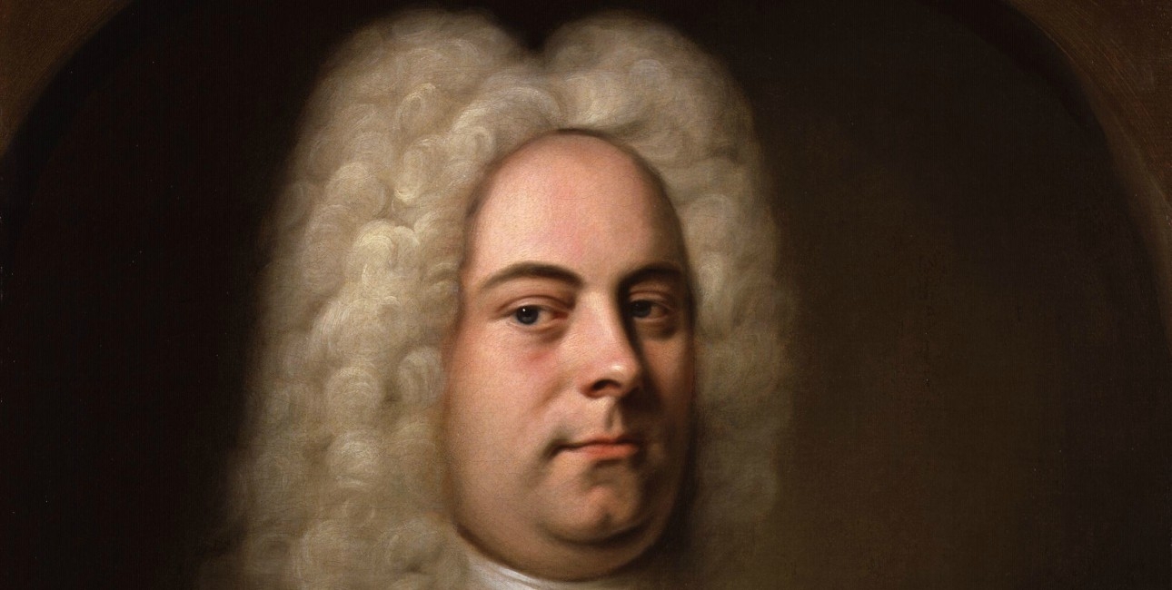 Portræt af den kendte komponist Händel.