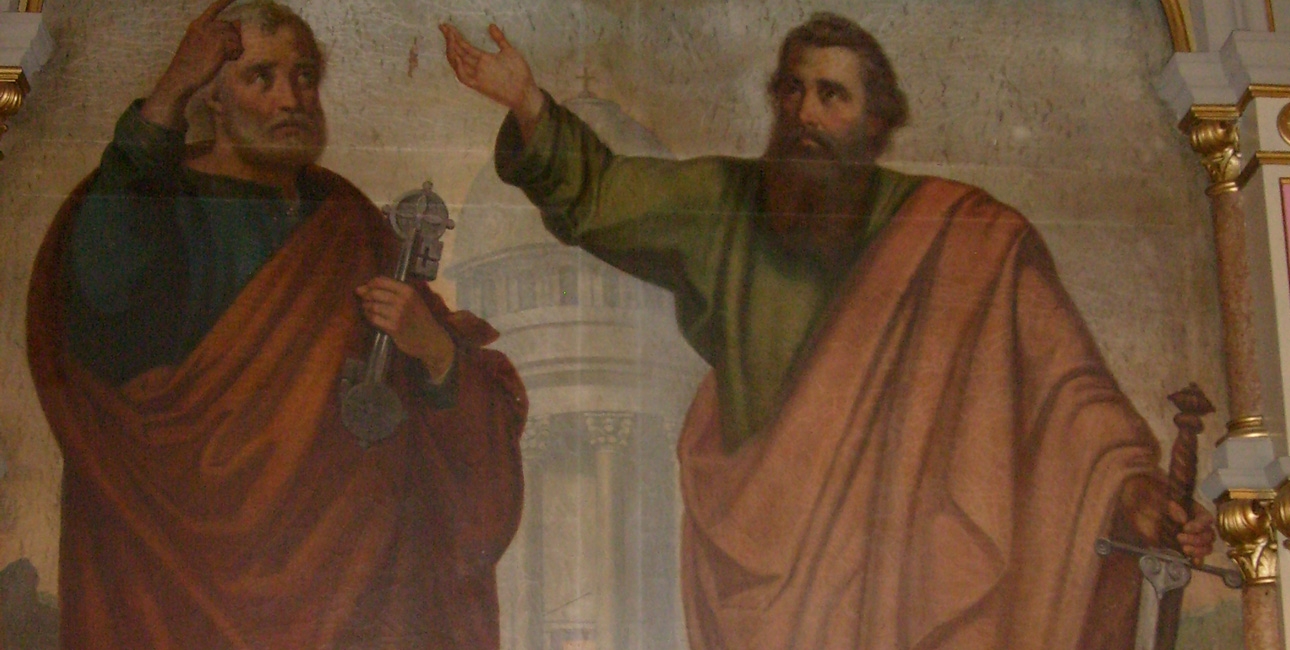 Saint Péter and Pául Altarpiece Depicting Apostles in the Church of Sajónémeti - Farkas Gergely 1290x650