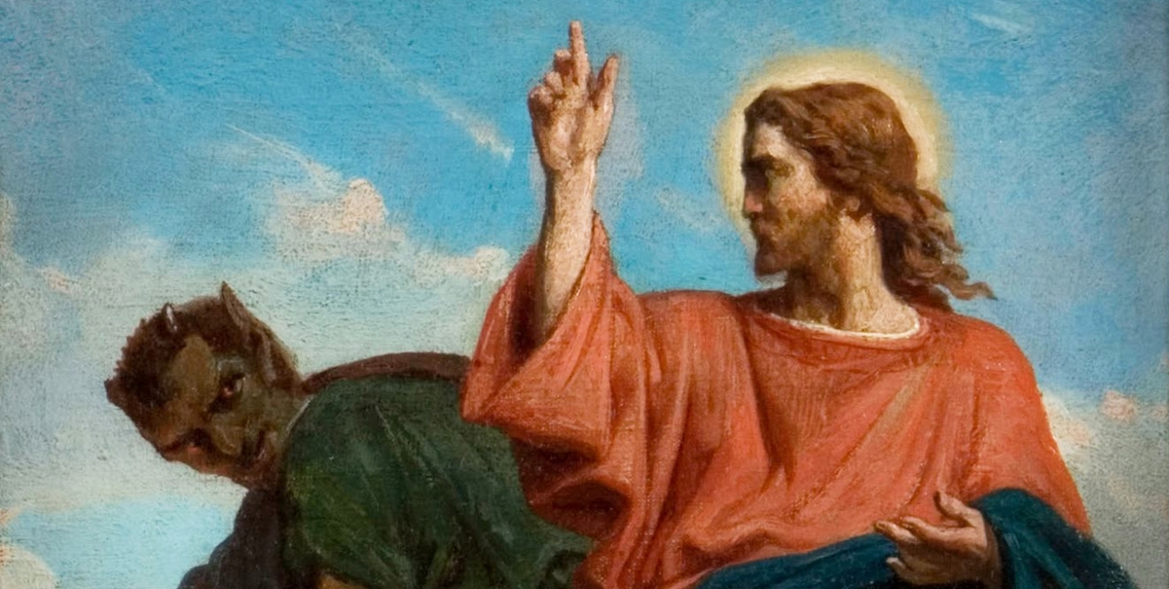 Satan. Maleri af Félix-Joseph Barrias, ca. 1860.