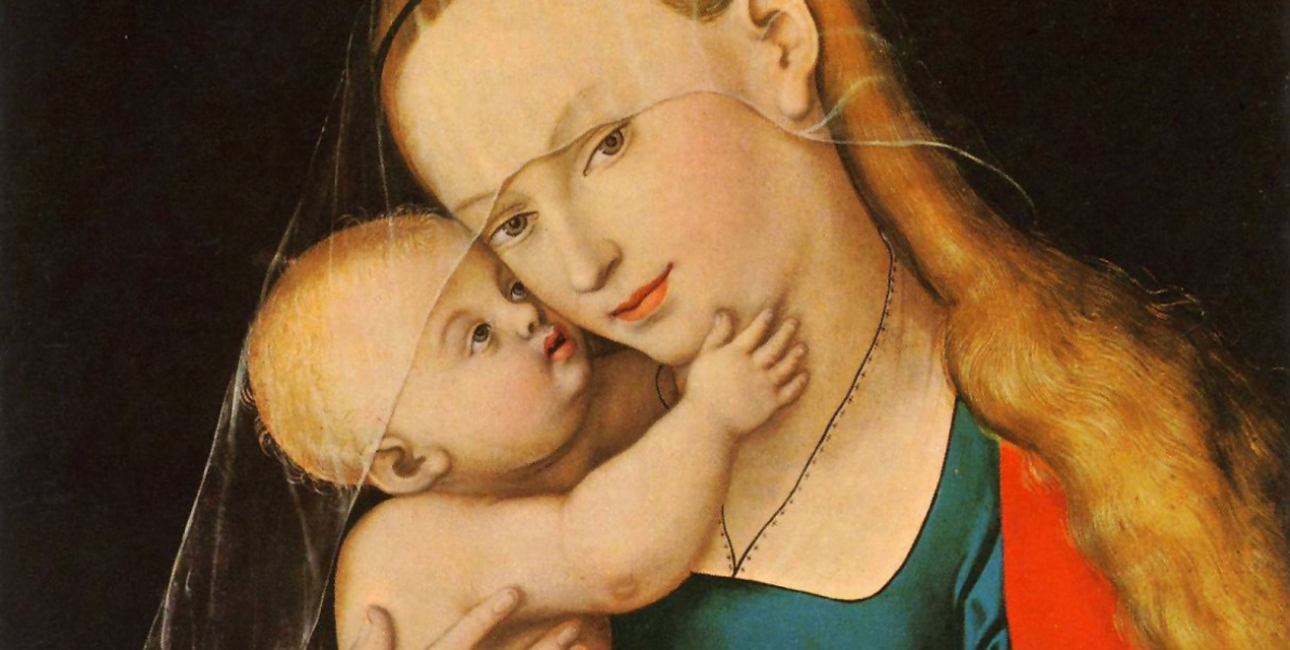 Maria med Jesusbarnet. Maleri af Lucas Cranach den ældre.