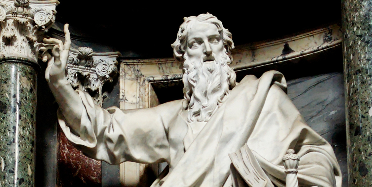 Paulus, statue fra Laterankirken i Rom. Kilde: Wikimedia Commons.