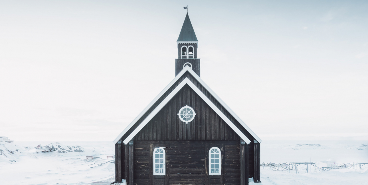 Kirke i Ilulissat, Grønland. Foto: Unsplash.