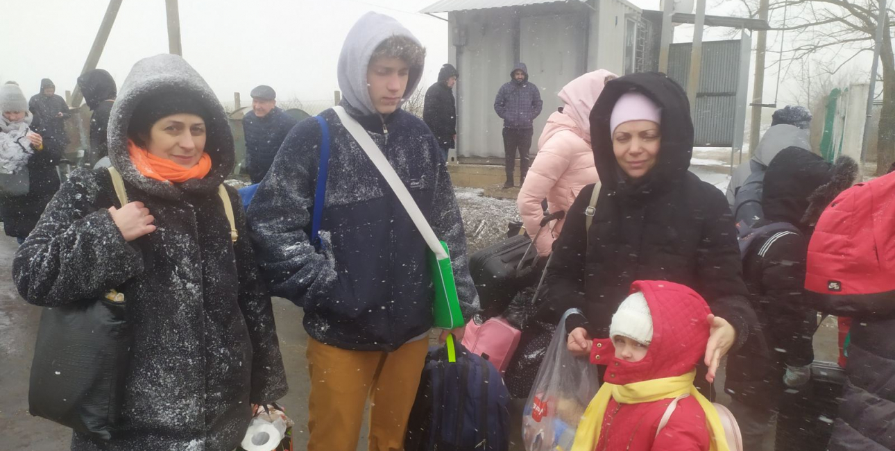 Ukrainske flygtninge ved grænsen til Moldova