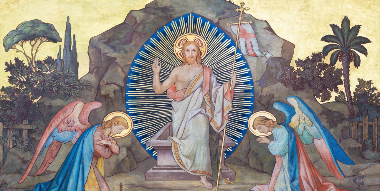 Opstandelsen. Fresco fra Sankt Kyrillos og Methodios kirken i Prag. Sidste halvdel af 1800-tallet. Kilde: Shutterstock.