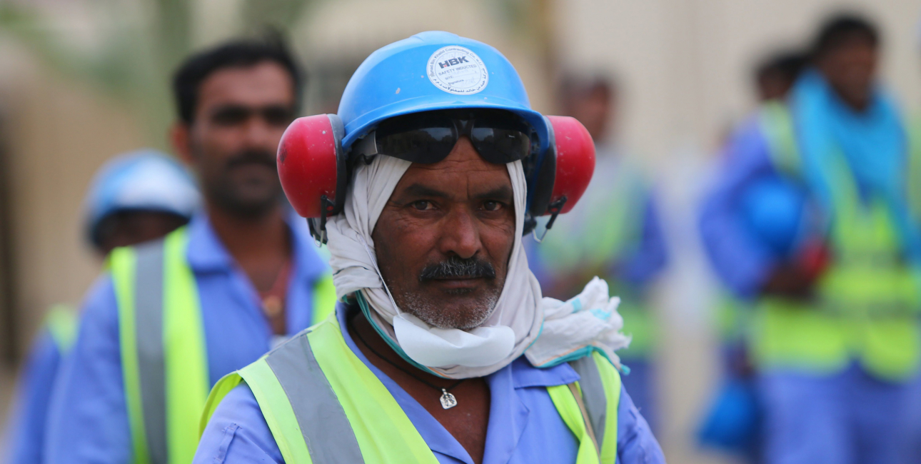 Migrantarbejdere i Qatar. Foto: Marwan Naamani/AFP/Ritzau Scanpix.