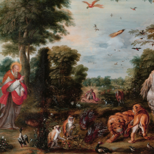 "Paradise and the Creation of the Animals" - af Jan Brueghel