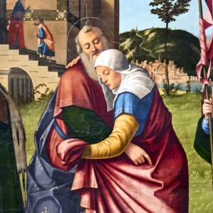 Meeting of Joachim and Anna at the Golden Gate. Findes på Accademia of 