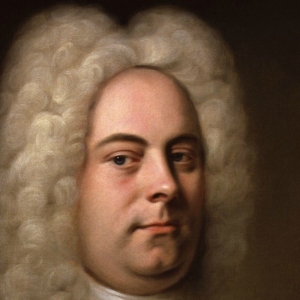 Portræt af den kendte komponist Händel.