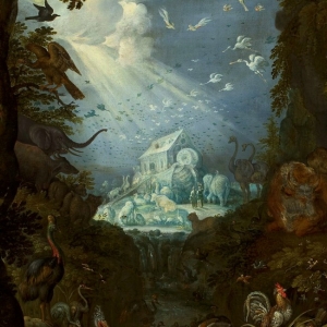 "Noahs Ark" fra ca. 1628 af oelant Savery. Findes på National Museum i Warsaw.