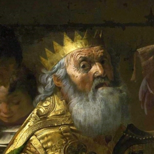 David med harpen er et yndet motiv. Maleri af Hendrick ter Brugghen.