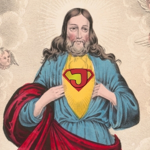 Ingen anden moderne superhelt har mere tydelige referencer til Bibelen og klassisk mytologi end netop Superman. Supermans to identiteter kan fortolkes som et billede på Jesus’ guddommelige og menneskelige natur.