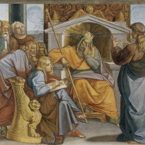 Josef tyder Faraos drøm. Maleri af Peter von Cornelius.