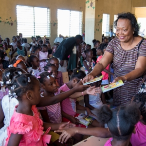 Generalsekretær Magda Victor i Bibelselskabet på Haiti