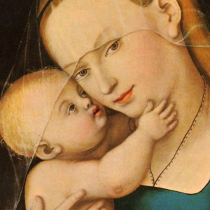 Maria med Jesusbarnet. Maleri af Lucas Cranach den ældre.