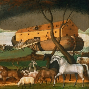 Noas ark. Maleri af Edward Hicks, 1846. Kilde: Wikimedia Commons.