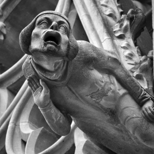 Gargoyle fra Basilique Saint-Nazaire-et-Saint-Celse, Carcassonne. Foto: Shutterstock.