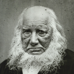 Grundtvig. Fotografi af Christian Adolph Barfod Lønborg, 1872. Det Kgl. Biblioteks billedsamling.