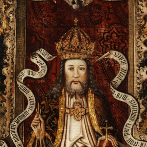 Gud som konge. Maleri af anonym kunstner fra Westfalen, slutningen af 1400-tallet.