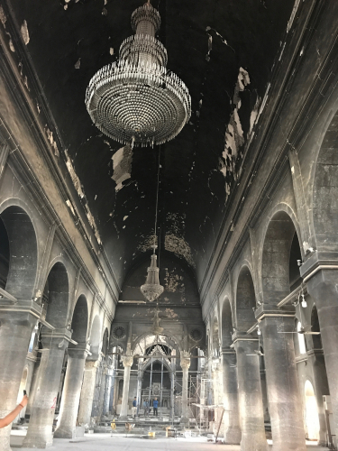 Great Mary Church brændt, Qaraqosh. Foto: Turid Barth Pettersen og Andrea Rhodes