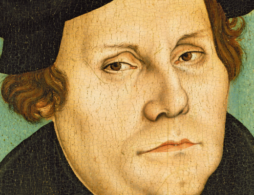 Portræt af Martin Luther fra 1528 af Lucas Cranach den Ældre