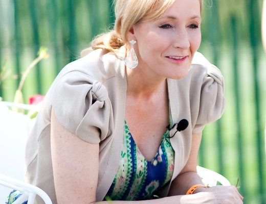 J.K Rowling læser op ved Det Hvide Hus i Washington i 2010. Foto: Daniel Ogren.
