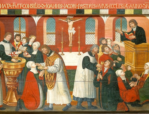 I 1561 besluttede præst Johannes Jacobsen i Torslunde Kirke på Sjælland sig for at bestille en ny alterbordsforside til sin kirke. Resultatet blev et smukt stykke kunsthåndværk, der viser de centrale dele af en protestantisk gudstjeneste: barnedåb, prædiken og nadver. 