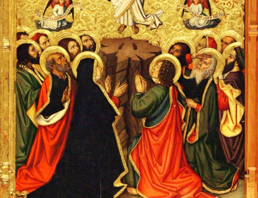 Udsnit af altertavle, af Jaume Huguet, 1464-1475, The Catedral of Saint Mary of Tortosa, Spain