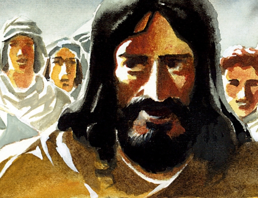Illustration fra Peter Madsens "Menneskesønnen", side 39.