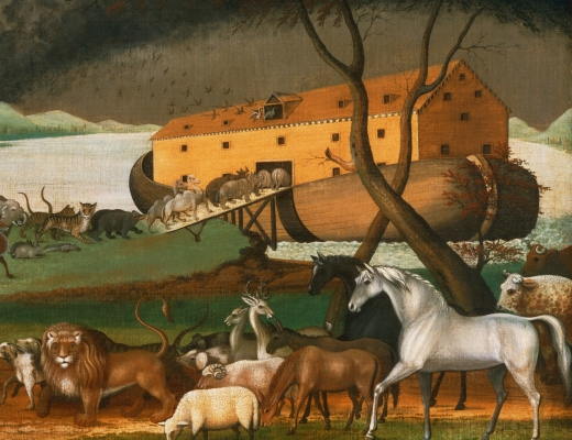Noas ark. Maleri af Edward Hicks, 1846. Kilde: Wikimedia Commons.