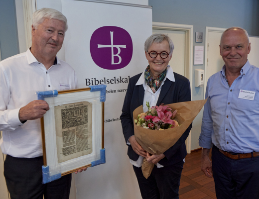 Bibelselskabet Pris 2022. Foto: Carsten Lundager.