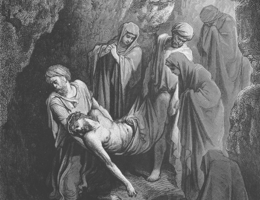 Jesus' begravelse. Illustration af Gustave Doré. Foto: Nicku / Shutterstock.com.