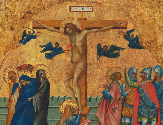 Korsfæstelsen. Maleri af Paolo Veneziano, ca. 1345. Kilde: Samuel H. Kress Collection.