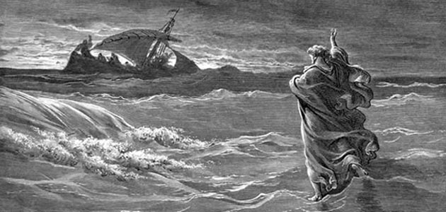 Jesus Walks on the Sea - Gustave Dore